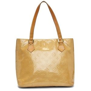 Louis Vuitton Beige Monogram Vernis Houston Tote